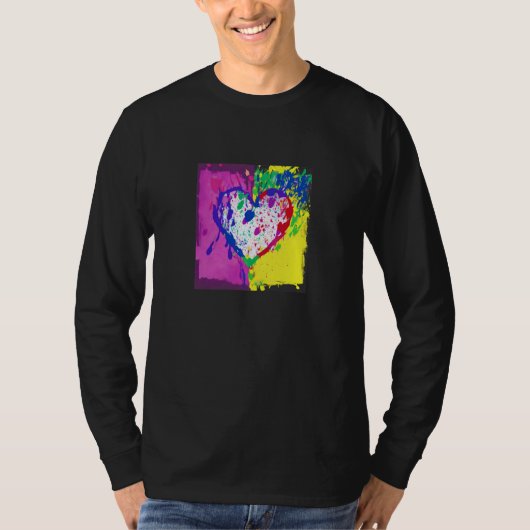 Valentine's Day Love Heart Girlfriend Fiancée Wife Tシャツ (正面)