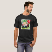 Valentine's Day Love Heart Red Panda Girlfriend Fi Tシャツ (正面フル)