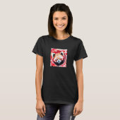 Valentine's Day Love Heart Red Panda Girlfriend Fi Tシャツ (正面フル)