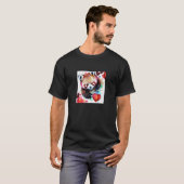 Valentine's Day Love Heart Red Panda Girlfriend Fi Tシャツ (正面フル)