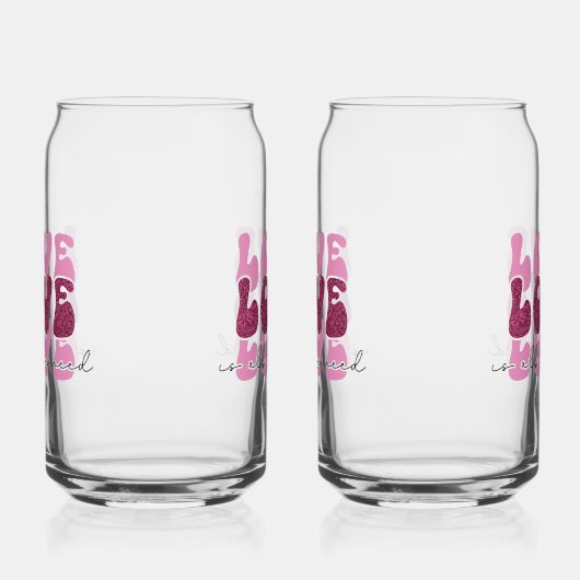 Valentine's Day "Love Love Love" ガラス缶 (右)