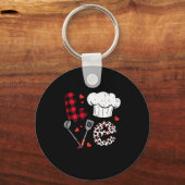 Valentines Day Love Lunch Lady Life School Cafeter キーホルダー (正面)