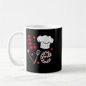 Valentines Day Love Lunch Lady Life School Cafeter コーヒーマグカップ (左)