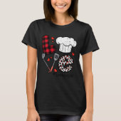 Valentines Day Love Lunch Lady Life School Cafeter Tシャツ (正面)