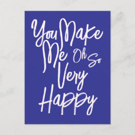 Valentine's Day Love You Make Me Happy Card. ポストカード