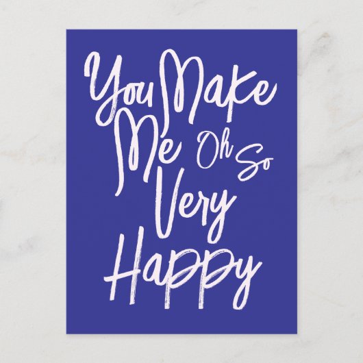 Valentine's Day Love You Make Me Happy Card. ポストカード (正面)