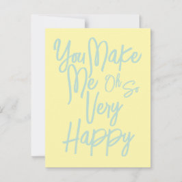 Valentine's Day Love You Make Me Happy Card. ポストカード