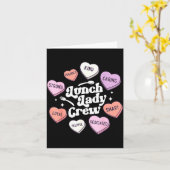 Valentines Day Lunch Lady Groovy Cafeteria Squad H カード (黄色い花)