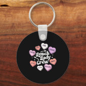 Valentines Day Lunch Lady Groovy Cafeteria Squad H キーホルダー (正面)