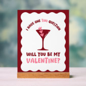 Valentine's Day Martini Station Galentine's Day アクリルサイン (ニュートラル)