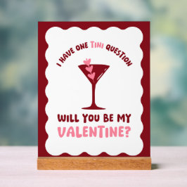 Valentine's Day Martini Station Galentine's Day アクリルサイン