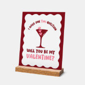 Valentine's Day Martini Station Galentine's Day アクリルサイン (傾斜)