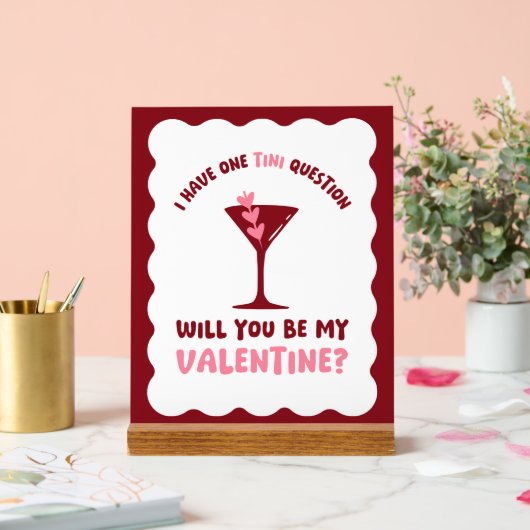 Valentine's Day Martini Station Galentine's Day アクリルサイン (ウェディング)