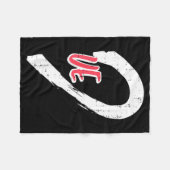 Valentines Day Matching Love Ve Heart Cute Couple  フリースブランケット (正面(横))