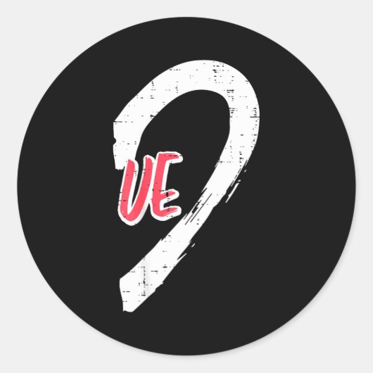 Valentines Day Matching Love Ve Heart Cute Couple ラウンドシール (正面)