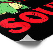 Valentines Day Matching Soulmates Soul Dino Trex C ポスター (角)