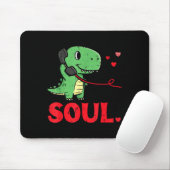Valentines Day Matching Soulmates Soul Dino Trex C マウスパッド (マウス)