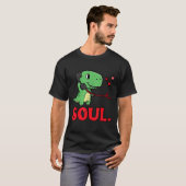 Valentines Day Matching Soulmates Soul Dino Trex C Tシャツ (正面フル)