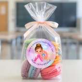 Valentine's Day Modern Gift with Cute Princess ラウンドシール