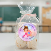 Valentine's Day Modern Gift with Cute Princess ラウンドシール