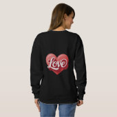 valentines day modern valentines romantic design  スウェットシャツ (裏面フル)
