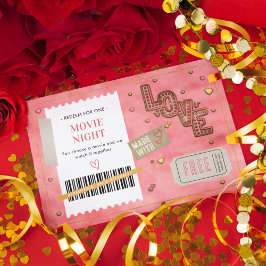 Valentine's Day Movie Night Love Couples Coupon