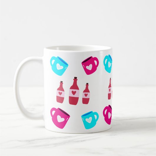 Valentine's Day Mugs and Bottles コーヒーマグカップ (左)