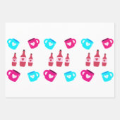Valentine's Day Mugs and Bottles  ラッピングペーパーシート (正面2)