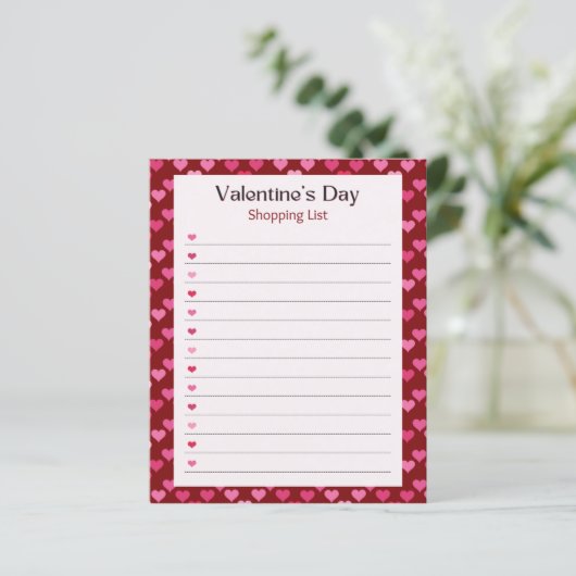 Valentine's Day Notepad (スタンド正面)