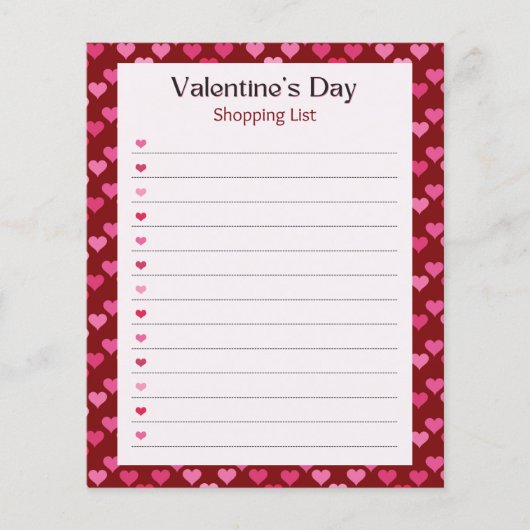 Valentine's Day Notepad (正面)