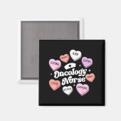 Valentines Day Oncology Nurse Cancer Suprt Groovy  マグネット (正面/裏面)