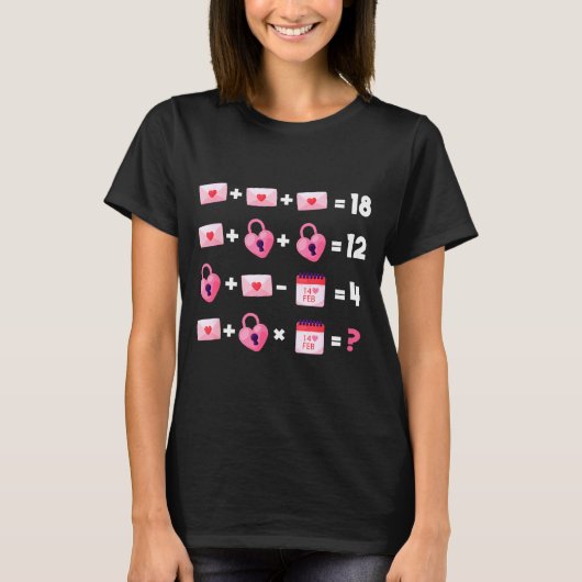 Valentines Day Order Of Operations Valentines Math Tシャツ (正面)