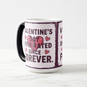Valentine's day overated since forever モーフィングマグカップ (正面左)