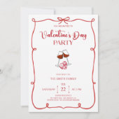  Valentine's day party 招待状 (正面)