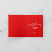 Valentines Day Photo あなたは私のガールフレンドお気に入りの カード (内部)