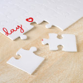 Valentines Day Photo あなたは私のガールフレンドお気に入りの ジグソーパズル (側面)