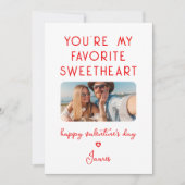 Valentines Day Photo あなたはMy Sweetheartお気に入りの シーズンカード (正面)
