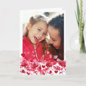 Valentine's Day Photo Card for Mommyバラハート シーズンカード (正面)