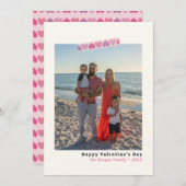 Valentine's Day- Photo Card- Heart Washi Tape シーズンカード (正面/裏面)