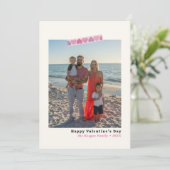 Valentine's Day- Photo Card- Heart Washi Tape シーズンカード (スタンド正面)