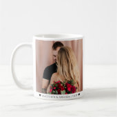  Valentine's Day Photo Couple Romantic Custom  コーヒーマグカップ (左)