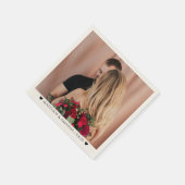  Valentine's Day Photo Couple Romantic Custom  スタンダードカクテルナプキン (角)