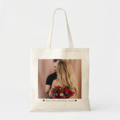  Valentine's Day Photo Couple Romantic Custom  トートバッグ (正面)