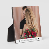  Valentine's Day Photo Couple Romantic Custom  フォトプラーク (正面)