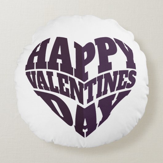 Valentine's Day Pillow ラウンドクッション (正面)