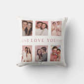 Valentine's Day Pillow | Custom Collage Photos クッション (正面)