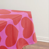 Valentine's Day Pink and Red Heart Pattern Party テーブルクロス (インサイチュ)