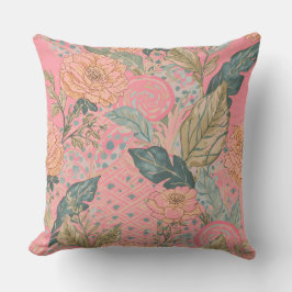 Valentines Day,Pink,Lovely Flowers,Modern, Trendy クッション