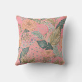 Valentines Day,Pink,Lovely Flowers,Modern, Trendy クッション (裏面)