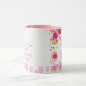 Valentines Day Pink Roses Romantic Sweetheart Mug マグカップ (中央)